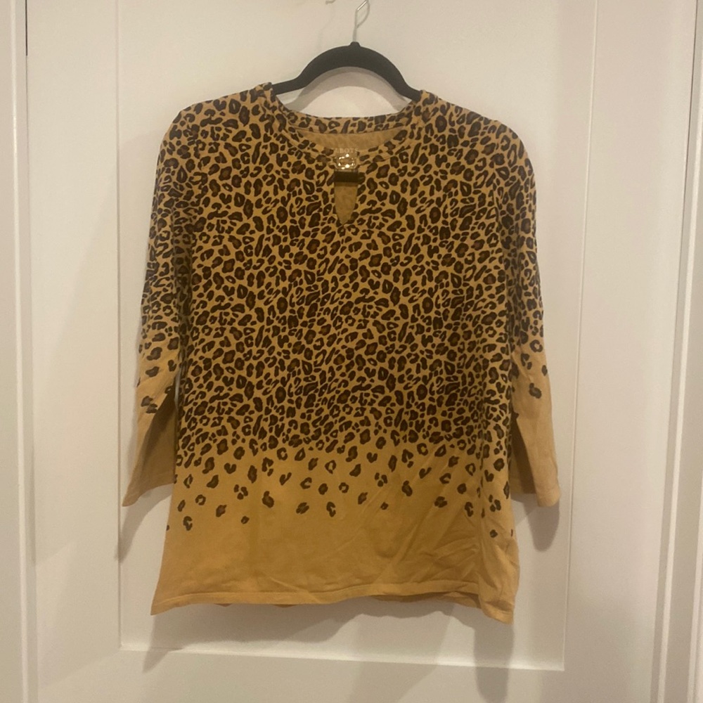 Talbots knit top 3/4 length sleeve